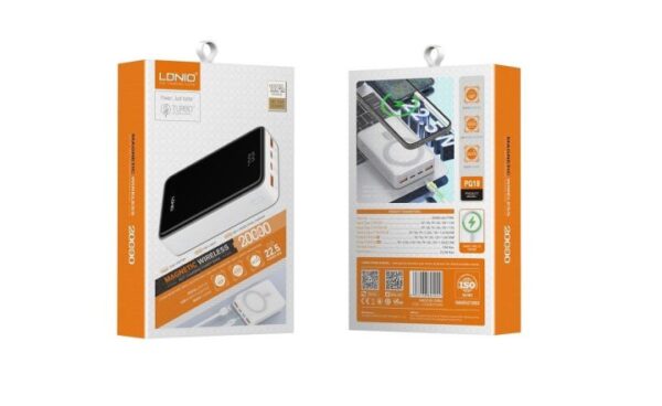 LDNIO PQ18 20000mAh 15W Magnetic Wireless Charging Power Bank