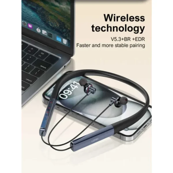 LDNIO N01 Wireless Neckband Headset with Microphone In-Ear Gaming Headset - Image 2