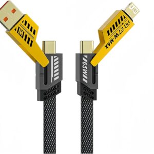4 In 1 Multi Usb Pd Charging Cable (type-c To C, C To Lightning, Usb To C, Usb To Lightning)