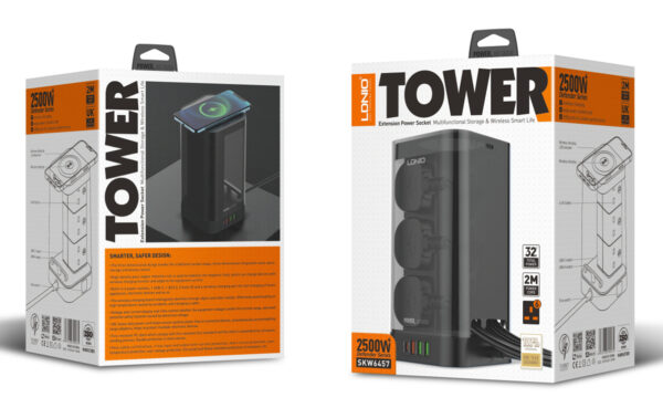 LDNIO SKW6457 Extension Power Socket Multifunctional Storage & Wireless Smart Life