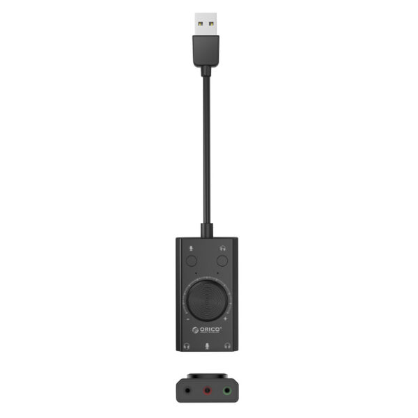 ORICO SC2-BK-BP Multifunction USB External Sound Card - Image 2