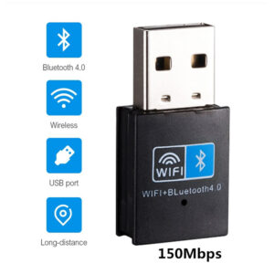 USB WiFi Bluetooth Adapter - Wi-Fi Receiver & Wireless Bluetooth 2-in-1 Dongle