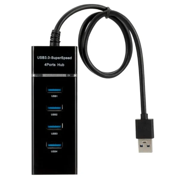 USB 3.0 4 PORT HUB (BLACK) - Image 2