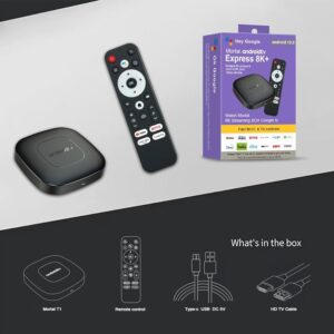 MORTAL T1 2GB + 16GB Allwinner H313 Smart TV Box Android 14 Dual Band Wi-Fi + Bluetooth Media Player