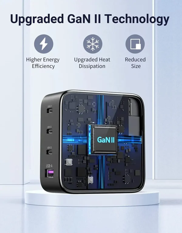 UGREEN X564 100W Charger 4-Port 3 USB-C 1 USB-A GaN Fast Charger Power Adapter With C to C Cable 10375 - Image 2