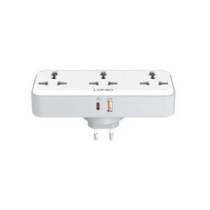 LDNIO SC3317 Plug Expansion Socket with USB Wall Plug Adapter 3 Way 1 to 3 Power Expansion Adapter