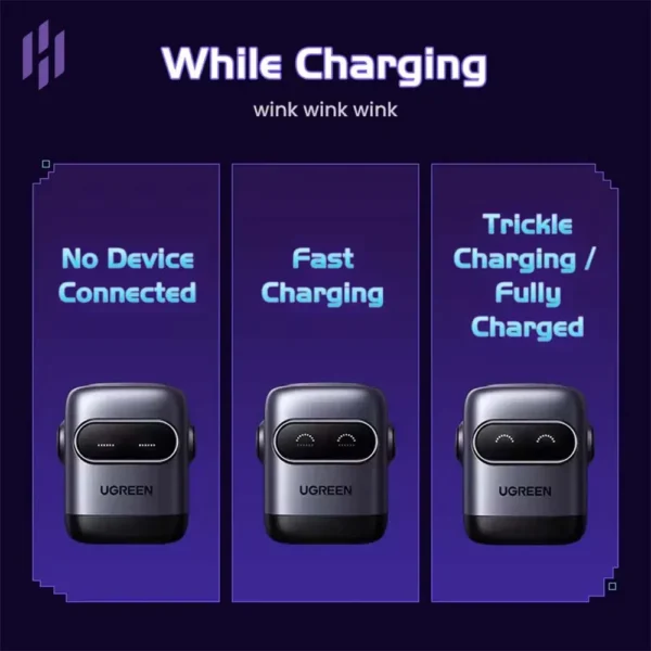 UGREEN UNO X662 QPai Robot 65W GaN Charger 35186 - Image 2