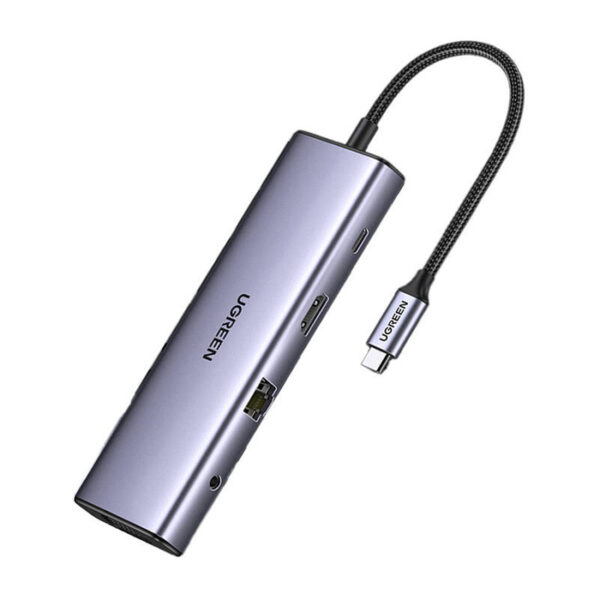 UGREEN CM498 10-in-1 Adapter USB Hub to 3x USB-A 3.0, HDMI, VGA, RJ45, SD/TF, PD Converter 15601 - Image 2