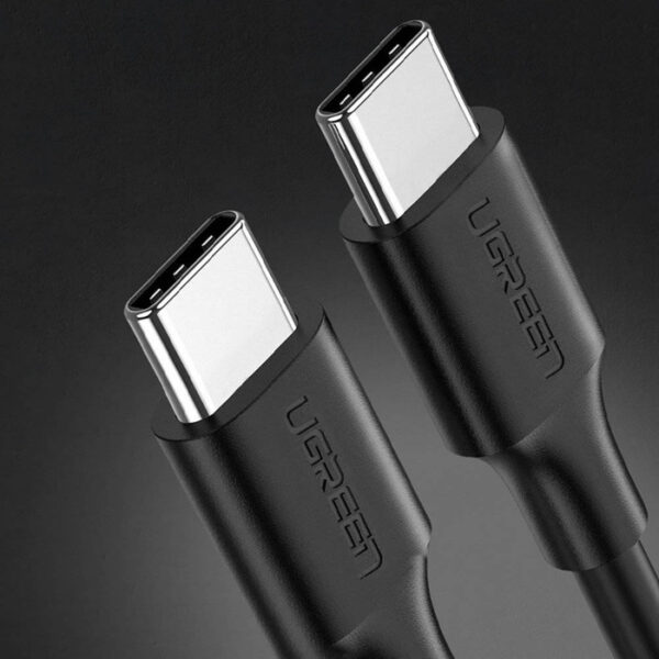 UGREEN US286 USB-C TO USB-C PD FAST CHARGING DATA CABLE BLACK 0.25M 15793 - Image 2