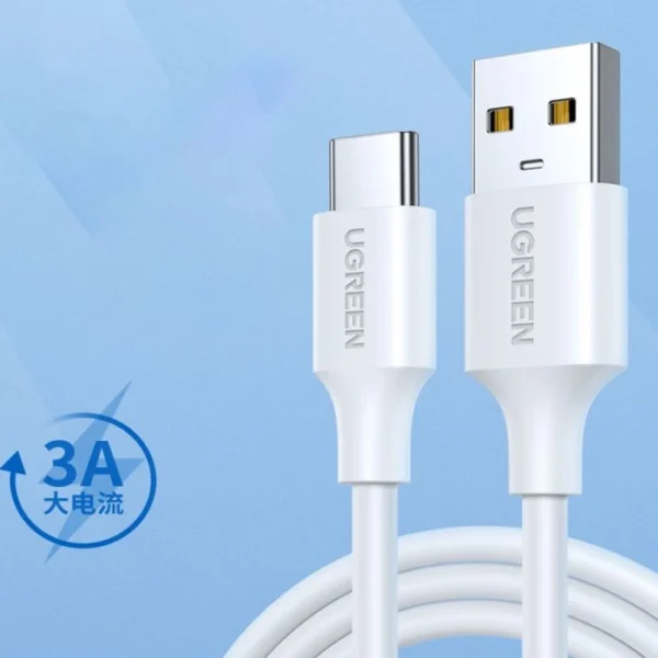 UGREEN L302 USB-A TO USB-C 18W Fast Charging cable 45641 white - Image 2