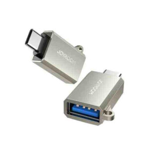 JOYROOM S-H151 Type-C Male to USB Female Adapter-Pearl Nickel OTG