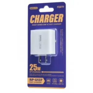 Remax  RP-U137 Kiddy Series 25W 1C Fast Charger White